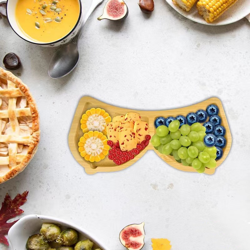 Outdoor Camping Picnic Wooden Dinner Plate