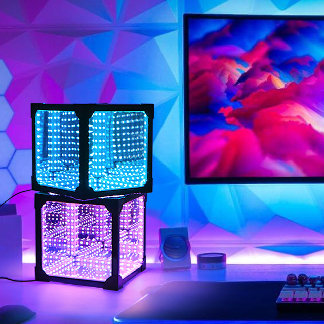 Thousand Mirrors 3D Magic Cube Gaming Room Decorative Ambient Light