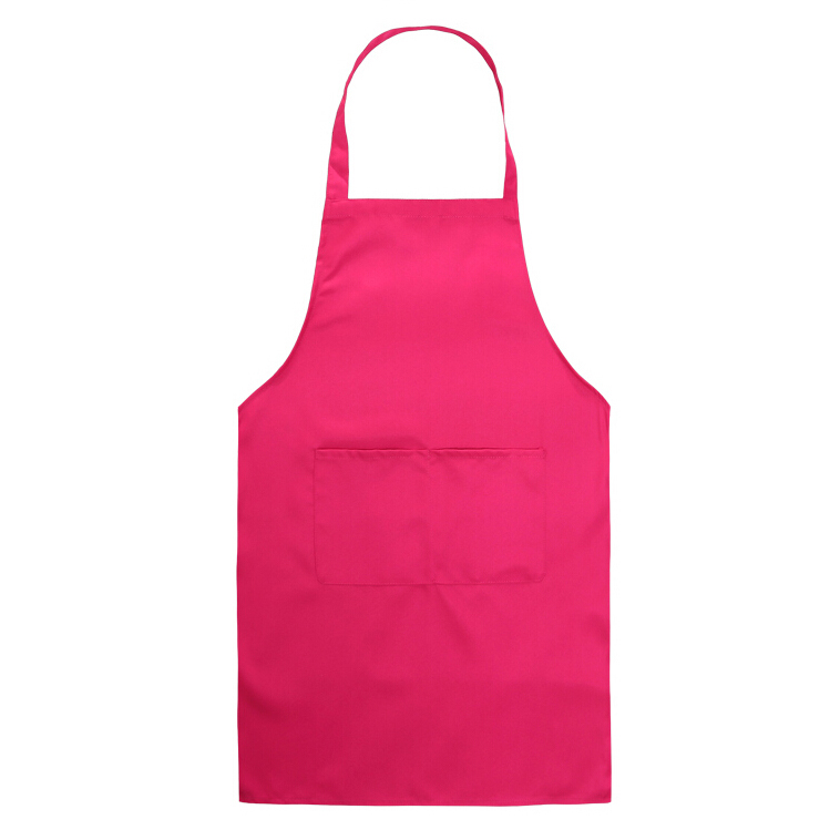 Korean-style Solid Color Advertising Custom Solid Color Tooling Antifouling And Oil Hanging Neck Apron