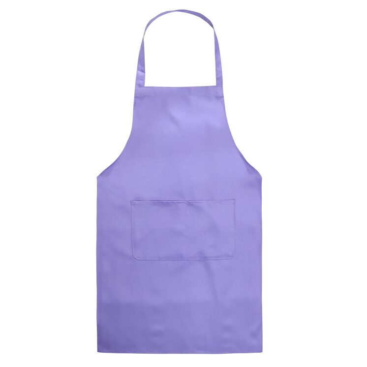 Korean-style Solid Color Advertising Custom Solid Color Tooling Antifouling And Oil Hanging Neck Apron