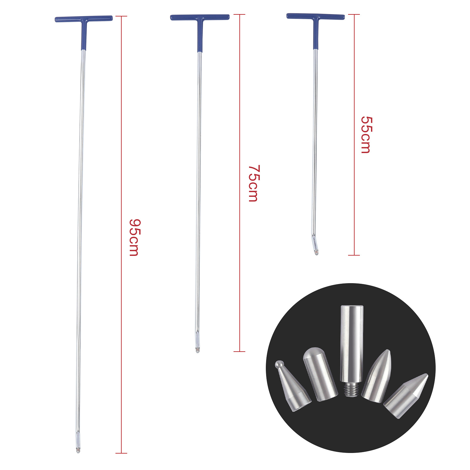 Car Dent Repair Tool Hook Crowbar Three-piece Set