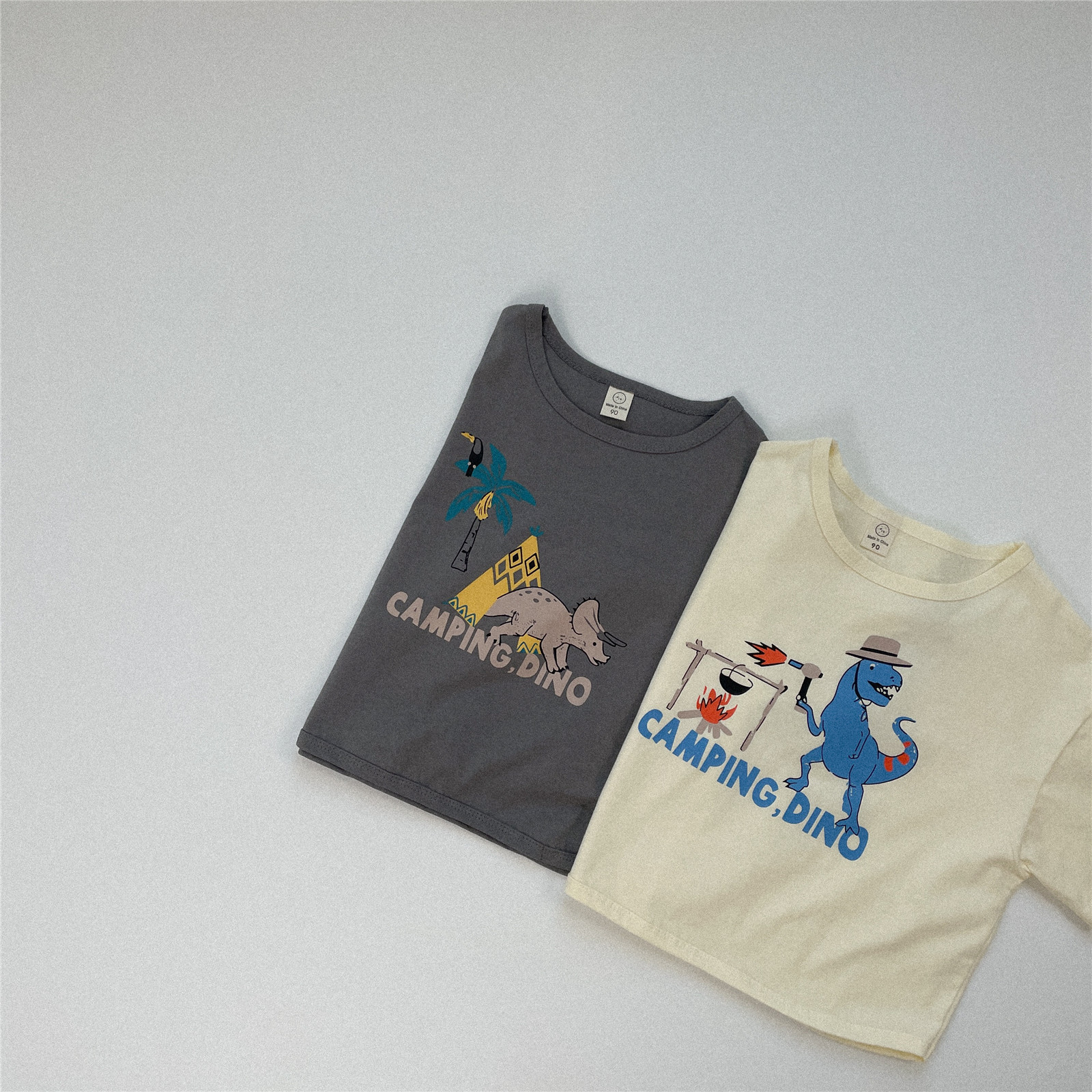 Fashion Half Sleeve Cotton Dinosaur T-shirt
