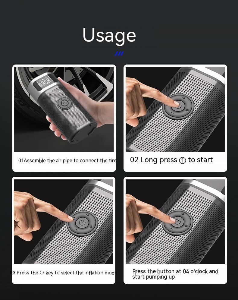 Portable Wireless Smart Vehicle Air Pump
