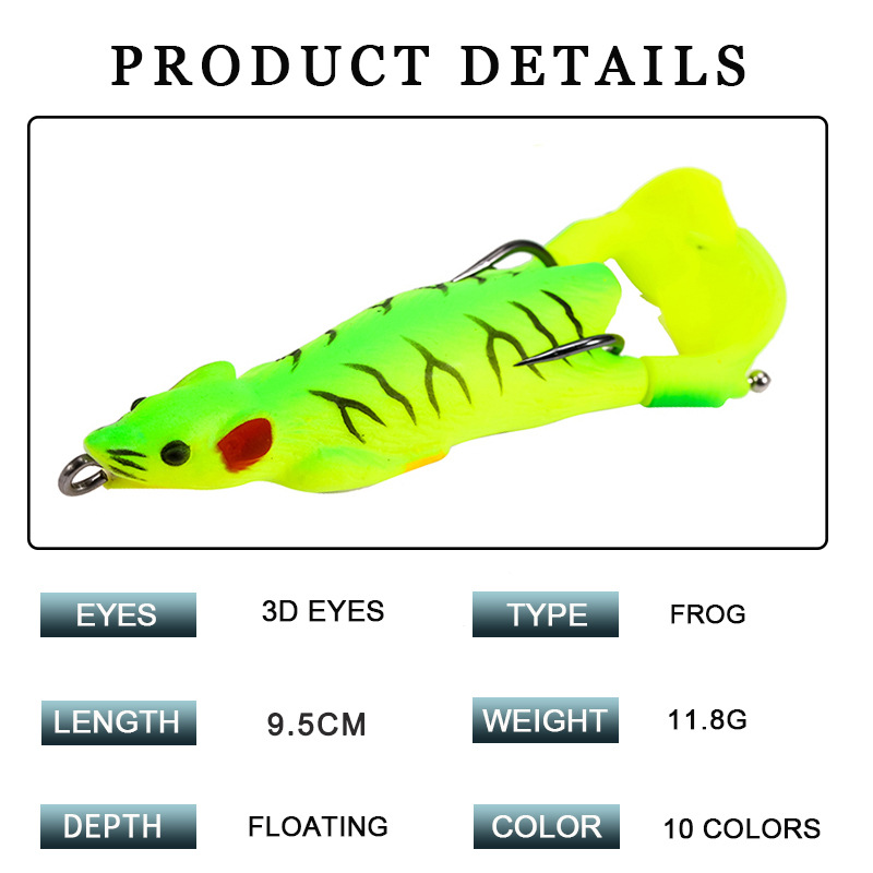 Lure Mouse Thunder Frog Snakehead Specializes In Killing Water Surface Dragging Fake Bait