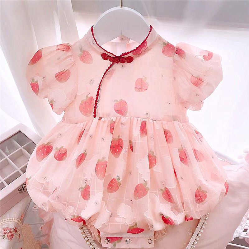 Newborn Baby Girl Jumpsuit One Month Old Princess Romper