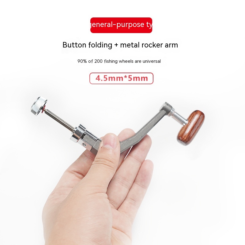 Metal Fishing Wheel Foldable Handle Rocker Arm