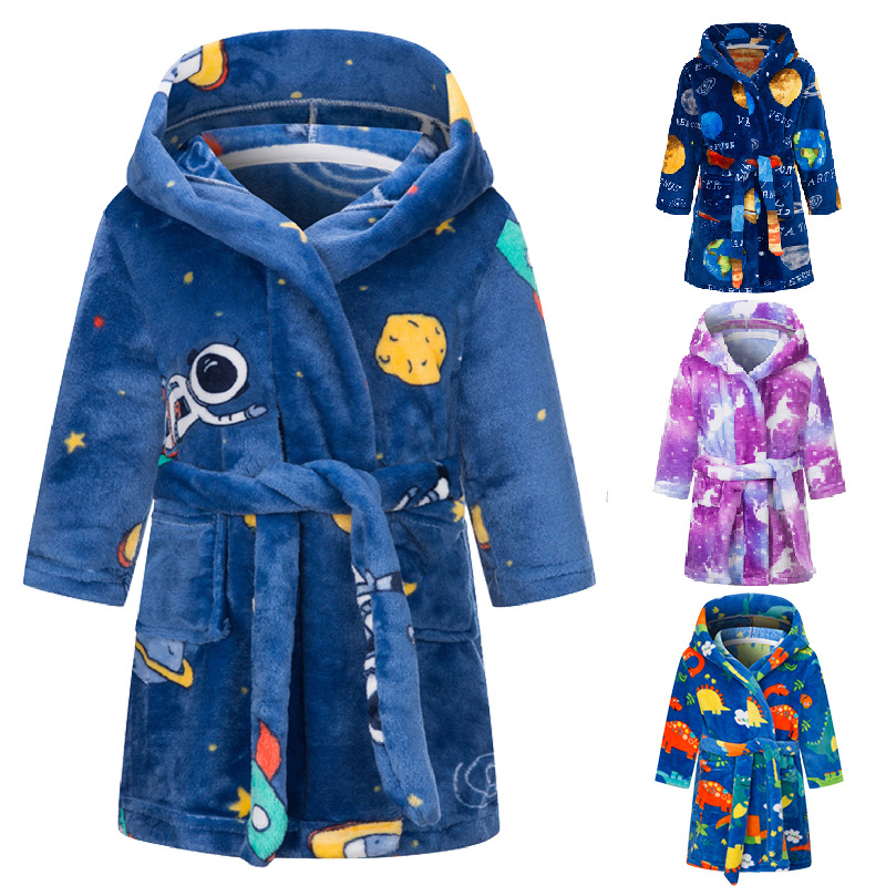 European And American Children's Bathrobes Flannel