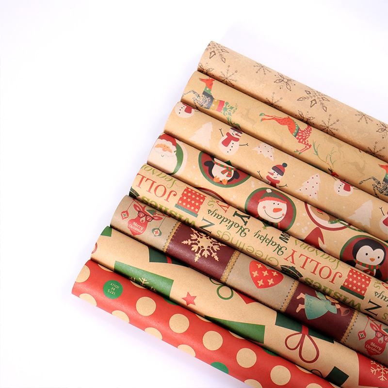 Christmas Gift Packaging Kraft Paper Vintage Gift