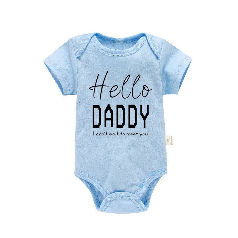 Pure Cotton Baby Triangle Rompers Short Sleeve