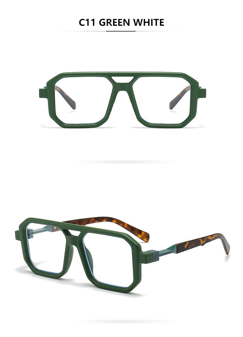 Retro Double Beam Pilot Catwalk Light Luxury Sunglasses Ins