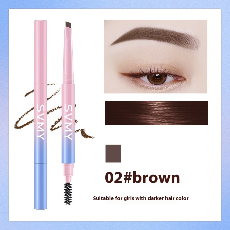 Small Triangle Eyebrow Pencil Not Smudge Double-headed Novice