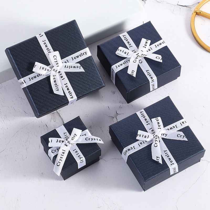 English Letter Bow Jewelry Packaging Box