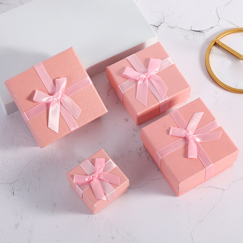 English Letter Bow Jewelry Packaging Box