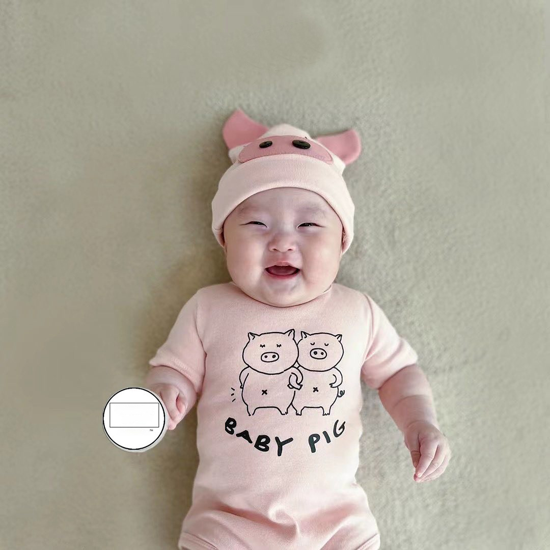 Ins New Pig Print Style Romper