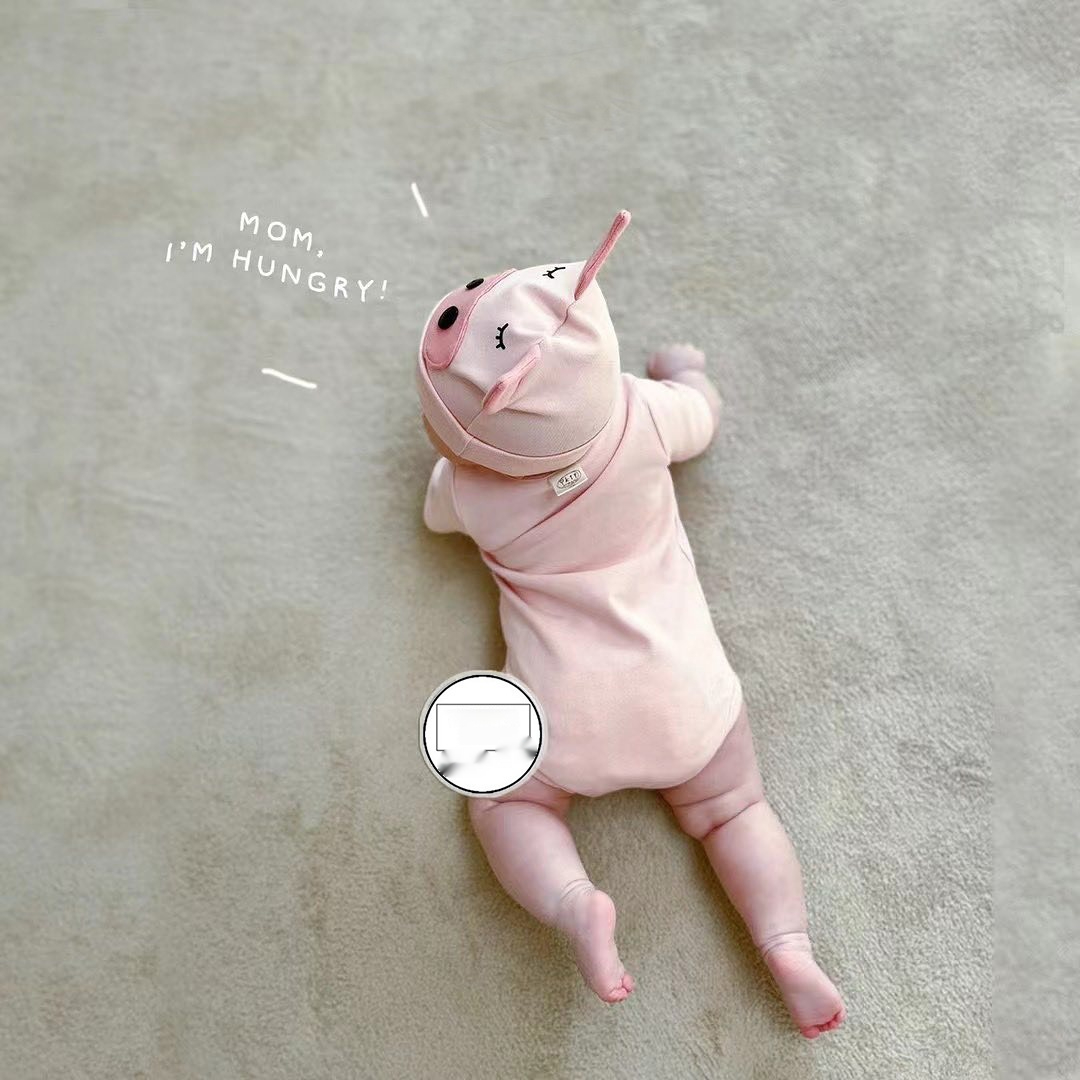 Ins New Pig Print Style Romper