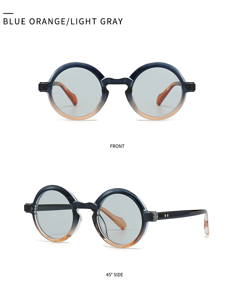 European And American Retro Artistic Sunglasses Modern Charm INS Style Round Sunglasses