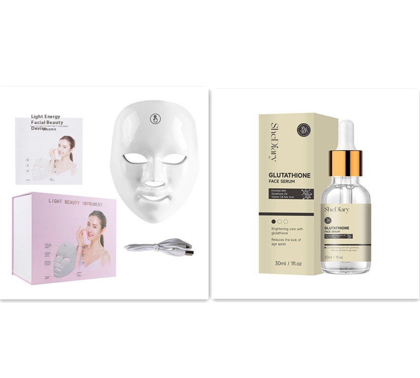 Touch Screen Seven-color Light Mask LED Photon Skin Rejuvenation