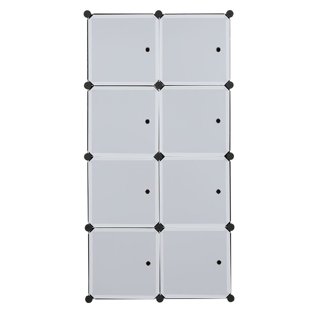 Freely Assemble DIY Style Rubik's Cube Wardrobe, Deepened 4 Layers And 8 Grids, 72x47x142cm