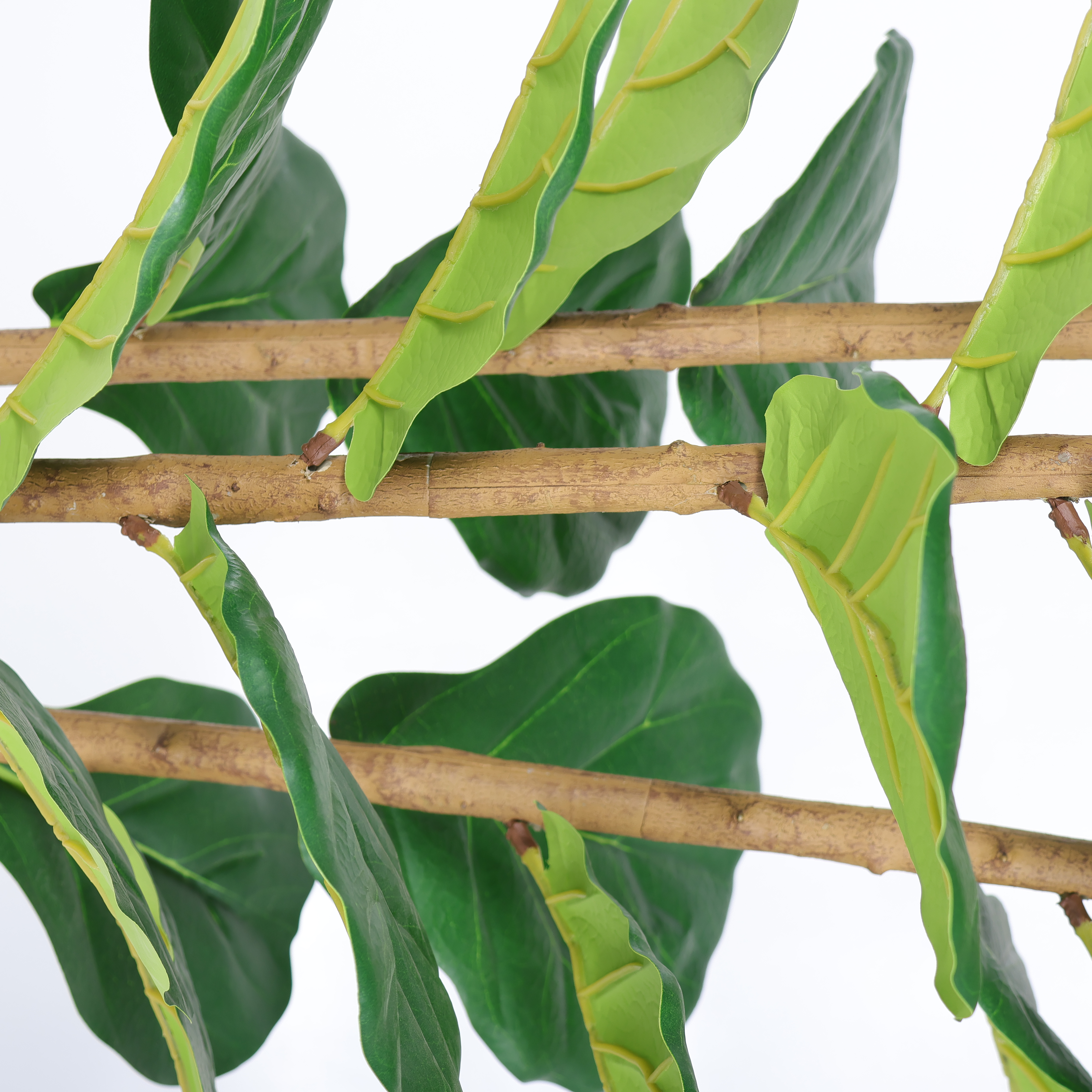 5.2FT Artificial Fiddle Leaf Fig Tree With Decorative White Pot, Real Touch Fake Indoor Plant for Home Office Living Room Corner Decoration, 1pc/set