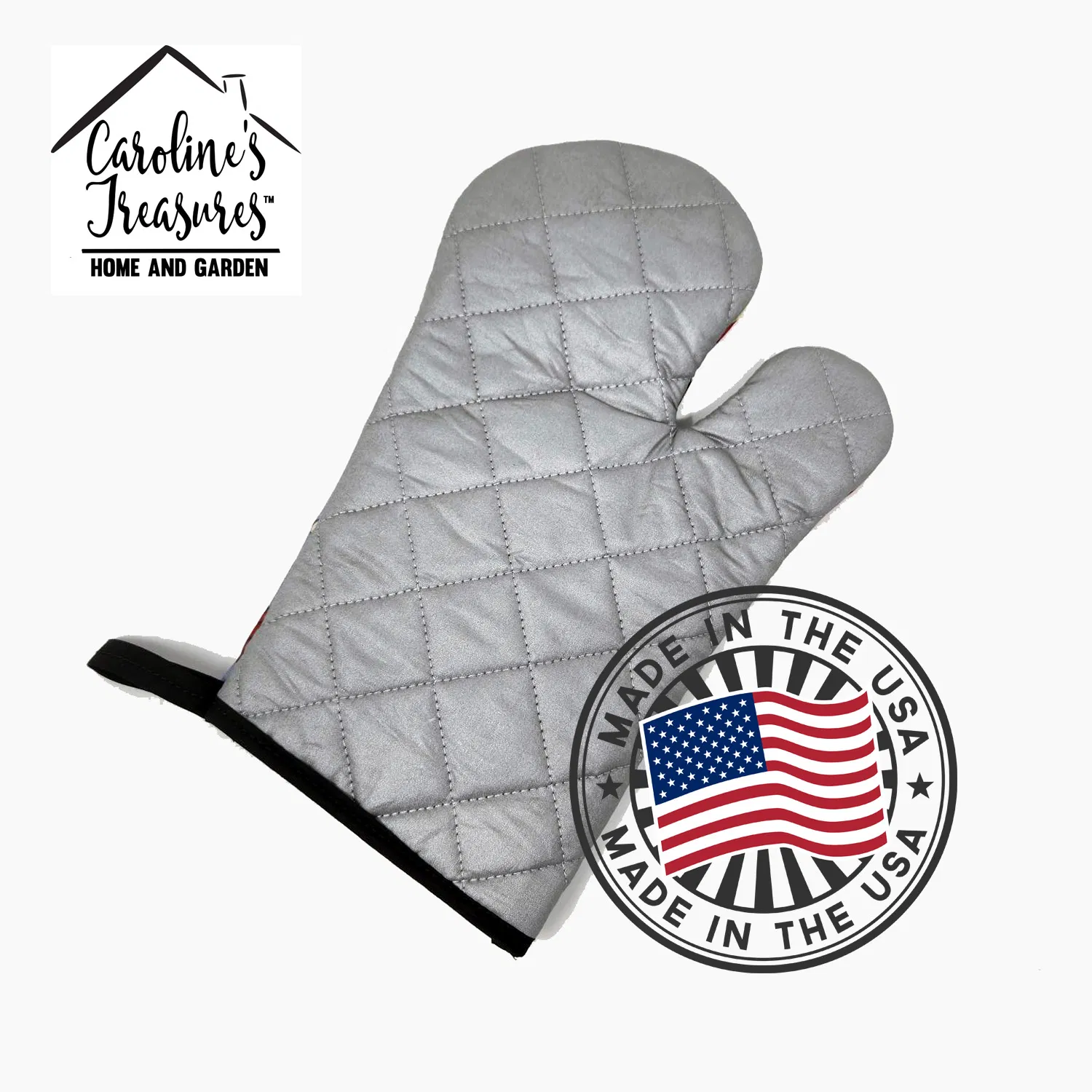 Old English Sheepdog Hippie Dawg Oven Mitt Heat Resistant Thick Oven Mitt for Hot Pans and Oven, Kitchen Mitt Protect Hands, Cooking Baking Glove