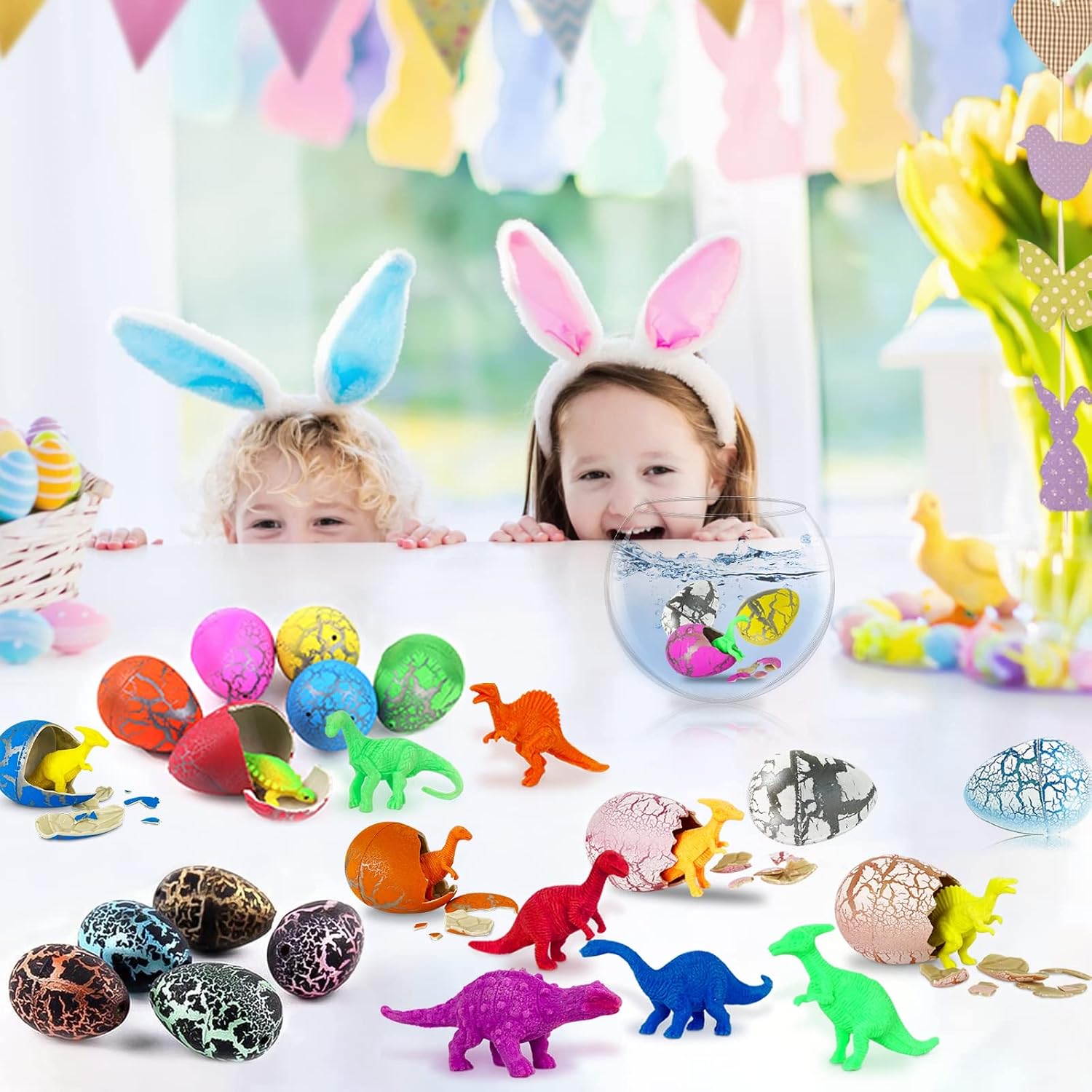 60 Pack Hatching Dinosaur Eggs For Kids Birthday Party Favors Dinosaur Growing Toys Surprise Gifts Classroom Prizes And Goodie Bags