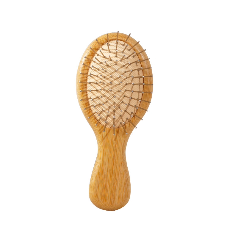 Factory Wholesale Bamboo Scalp Health Massage Air Cushion Comb Steel Needle Nylon Comb Tooth Smooth Hair Compact Portable Air Bag Comb