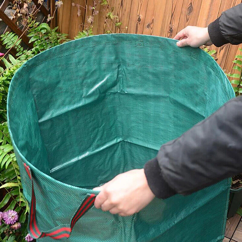 2X 272L Large Garden Waste Bags Refuse Heavy Duty Sacks Grass Leaves Rubbish Bag