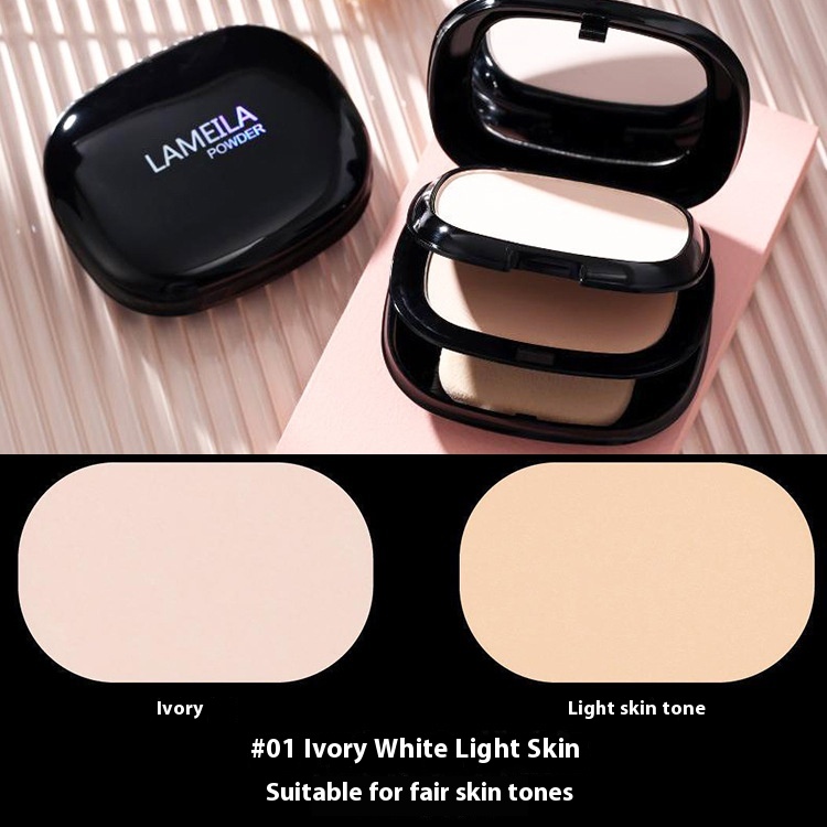 LaMeiLa Concealer Double Layer Powder Ivory White Natural Color