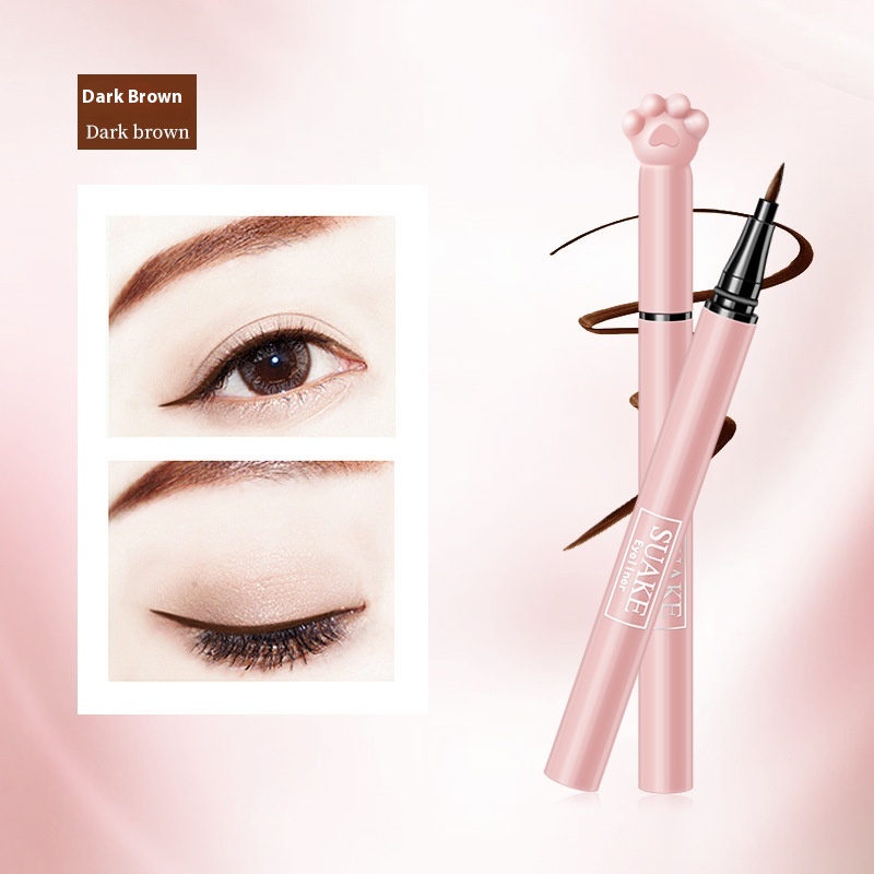 Cat's Paw Eyeliner Waterproof And Sweat-proof Long Lasting Non Smudge Ultra-fine Fine Head