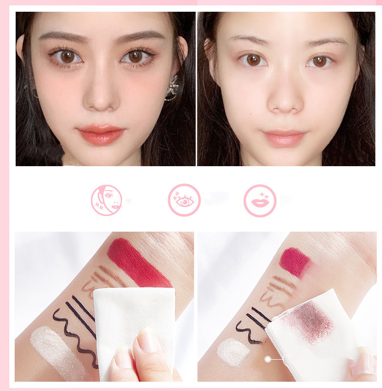 Peach Cleansing Water Eyes And Lips Gentle Cleaning Press Makeup Remover