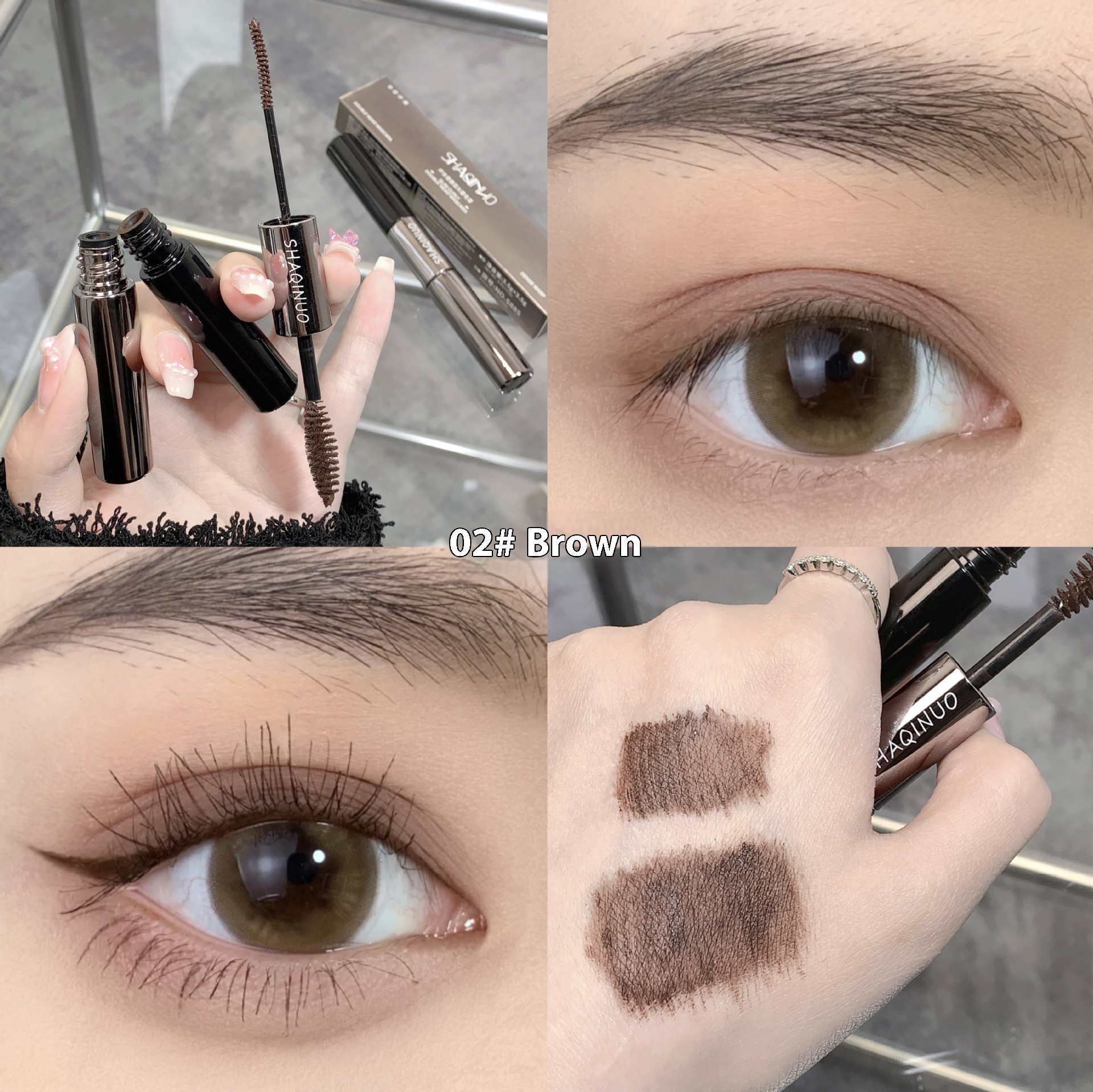 SHAQINUO Shanuo Long Curling Double-headed Mascara
