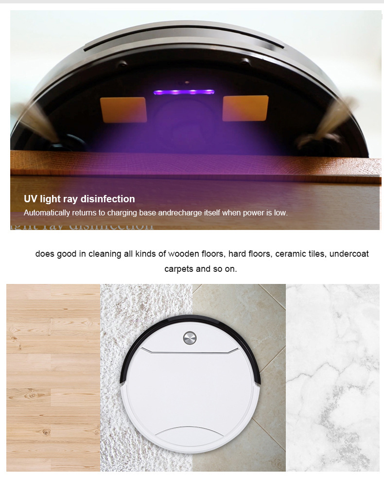 Beautiful Jieshi Automatic Recharge Remote Control Operation Suction Sweeping Mopping Three-in-one Intelligent Household Sweeping Robot