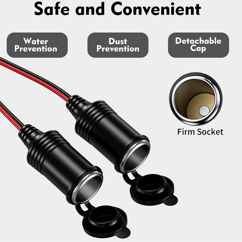 Car 12 V24V Cigarette Lighter Extension Cable