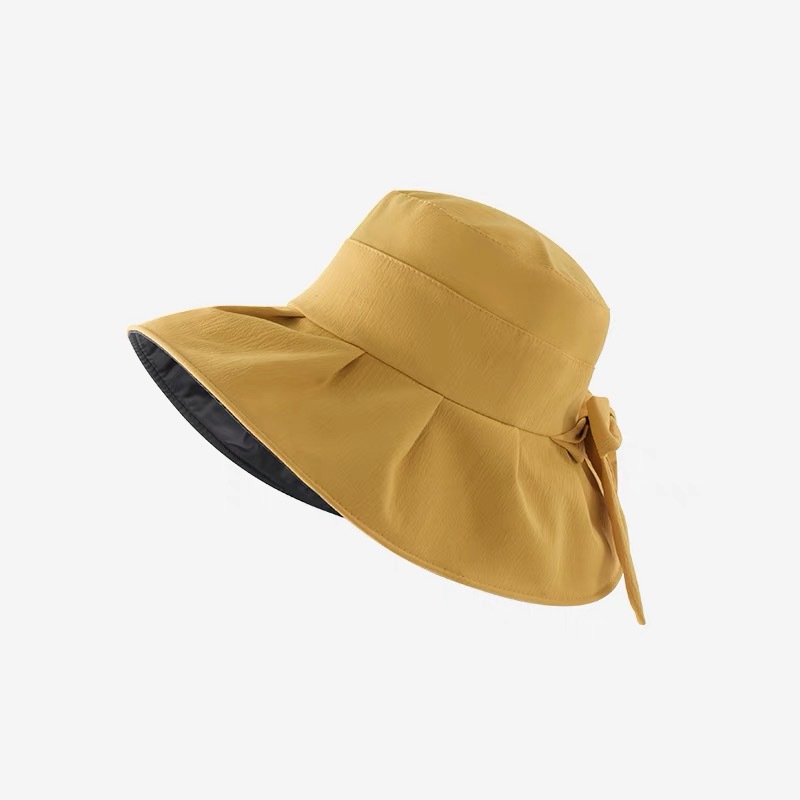 Vinyl UV Protection Bow Fisherman Hat Cover Face Big Brim