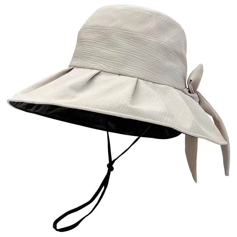 Vinyl UV Protection Bow Fisherman Hat Cover Face Big Brim