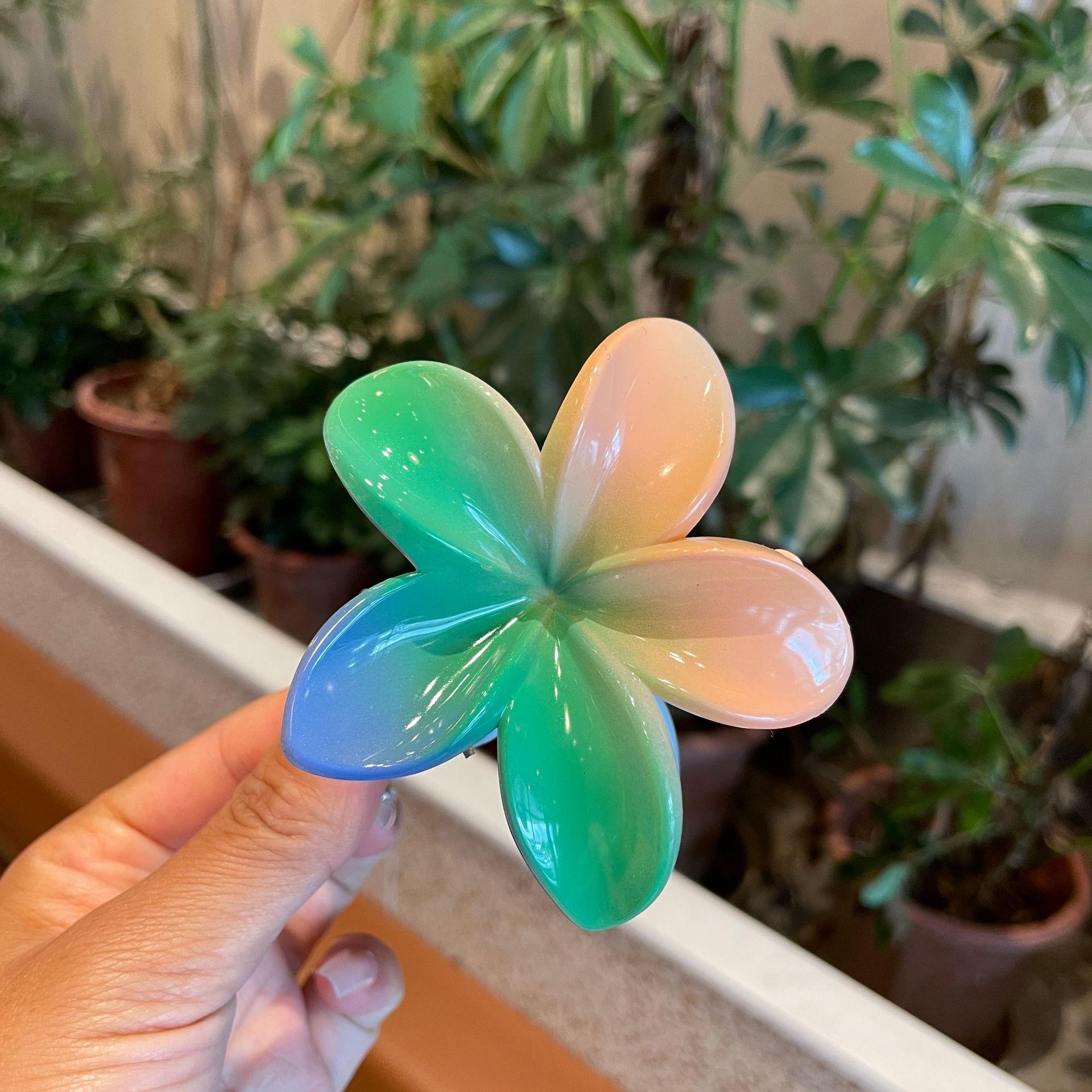 Flower Barrettes Women's Colorful Updo Gadget Hair Accessories
