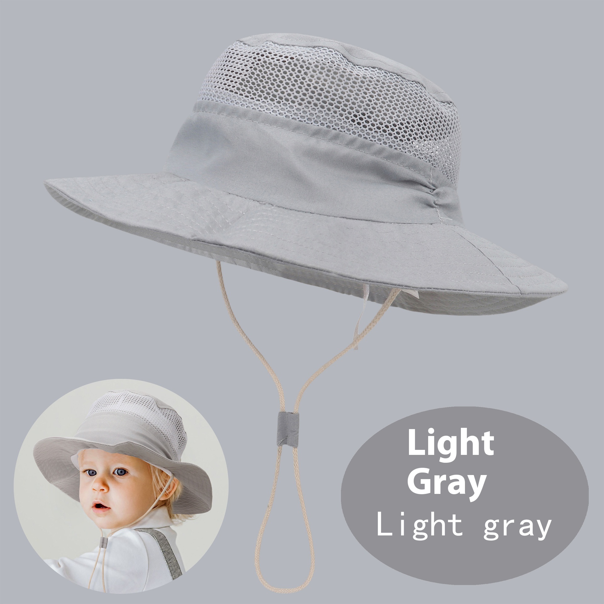 Children's Sun Hat Summer Breathable Mesh Cartoon Dinosaur Printing Outdoor Sunshade