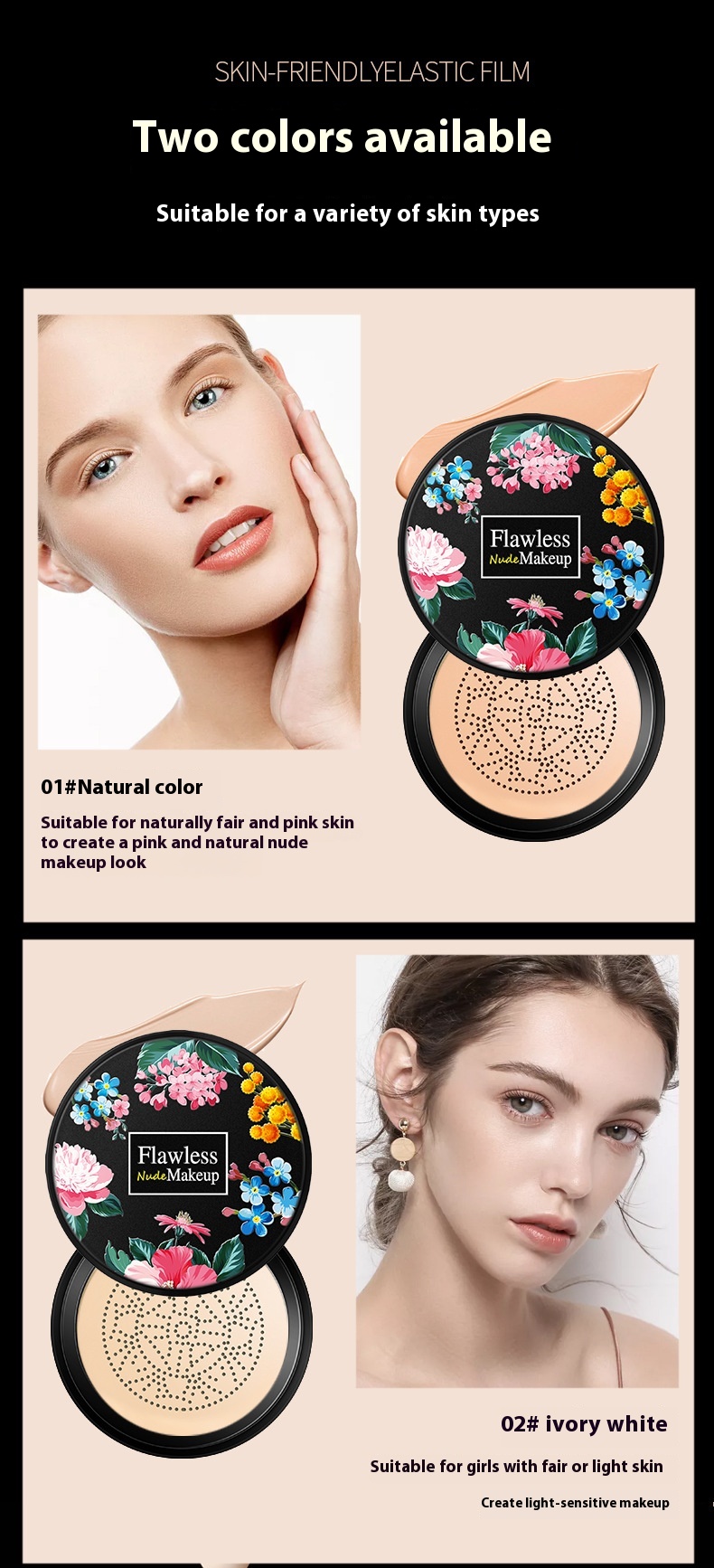 Mushroom-shaped Haircut Beauty Air Cushion Moisturizing Concealer