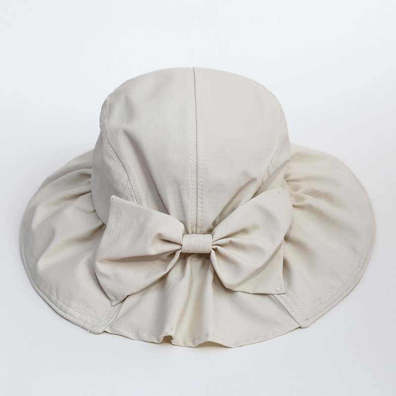 Casual Japanese Large Brim Cotton Linen Sun Hat Foldable
