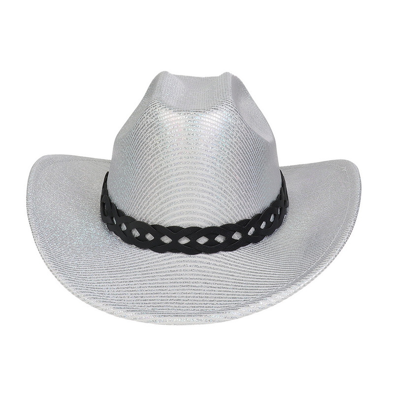 Pearlescent Cowboy Hat Ball Party Topper Performance Props Cap