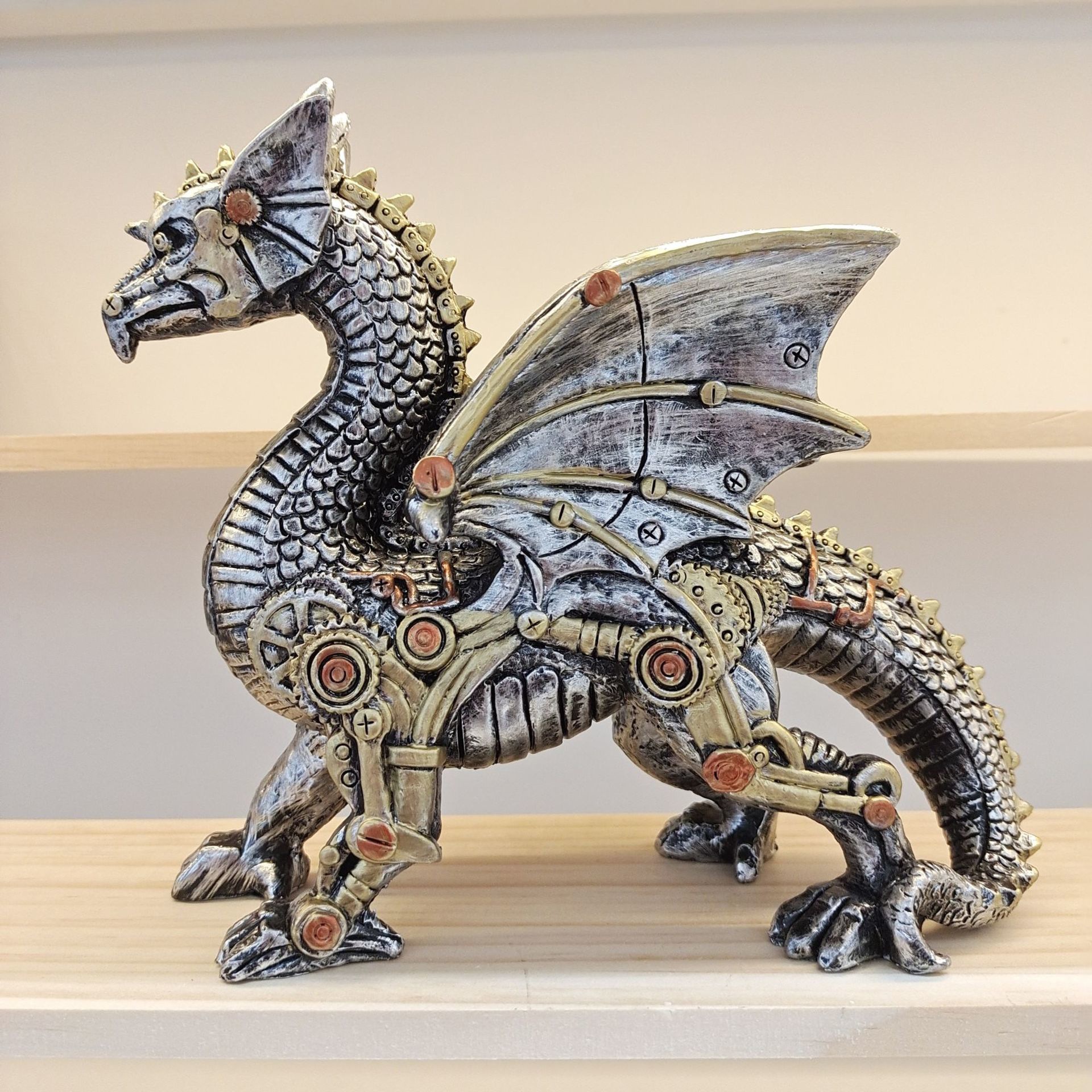 Mechanical Punk Dog Resin Crafts Desktop Window Decorative Ornament