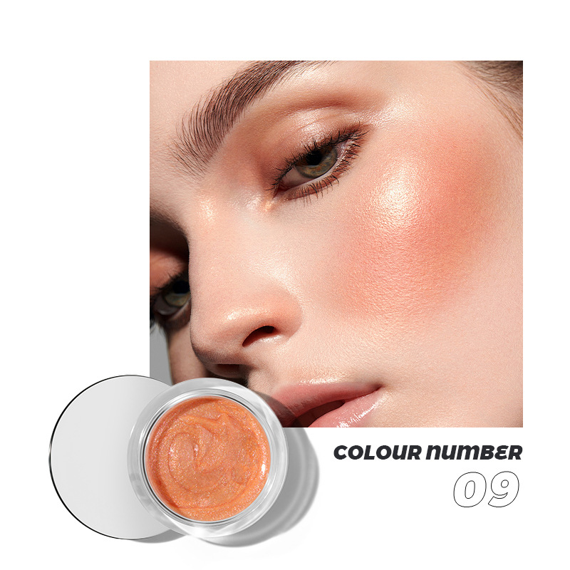 Pudaier10 Color Liquid Blush Dual-use Repair Natural Thin And Glittering Highlight