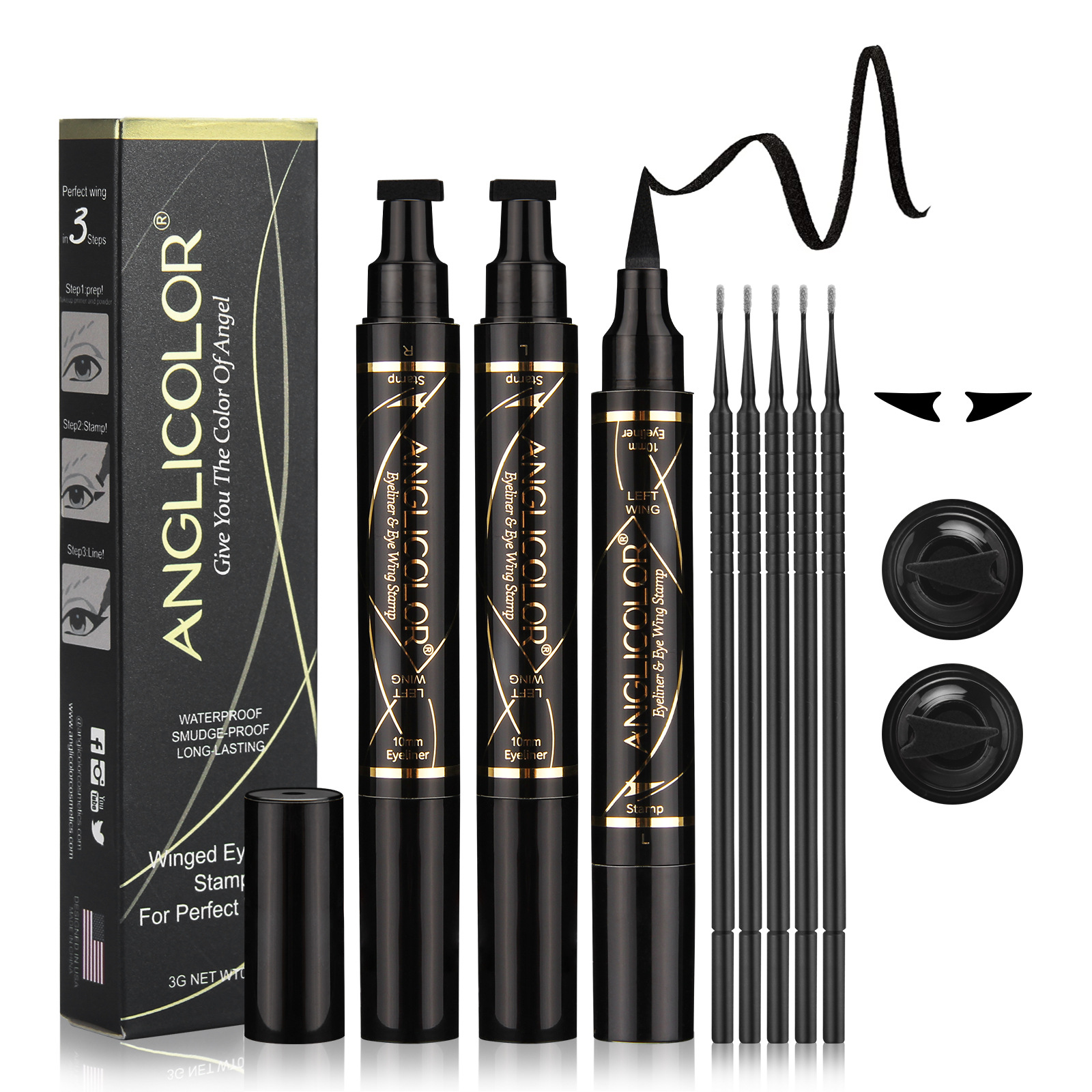 Makeup Double-headed Seal Eyeliner Waterproof And Sweat-proof