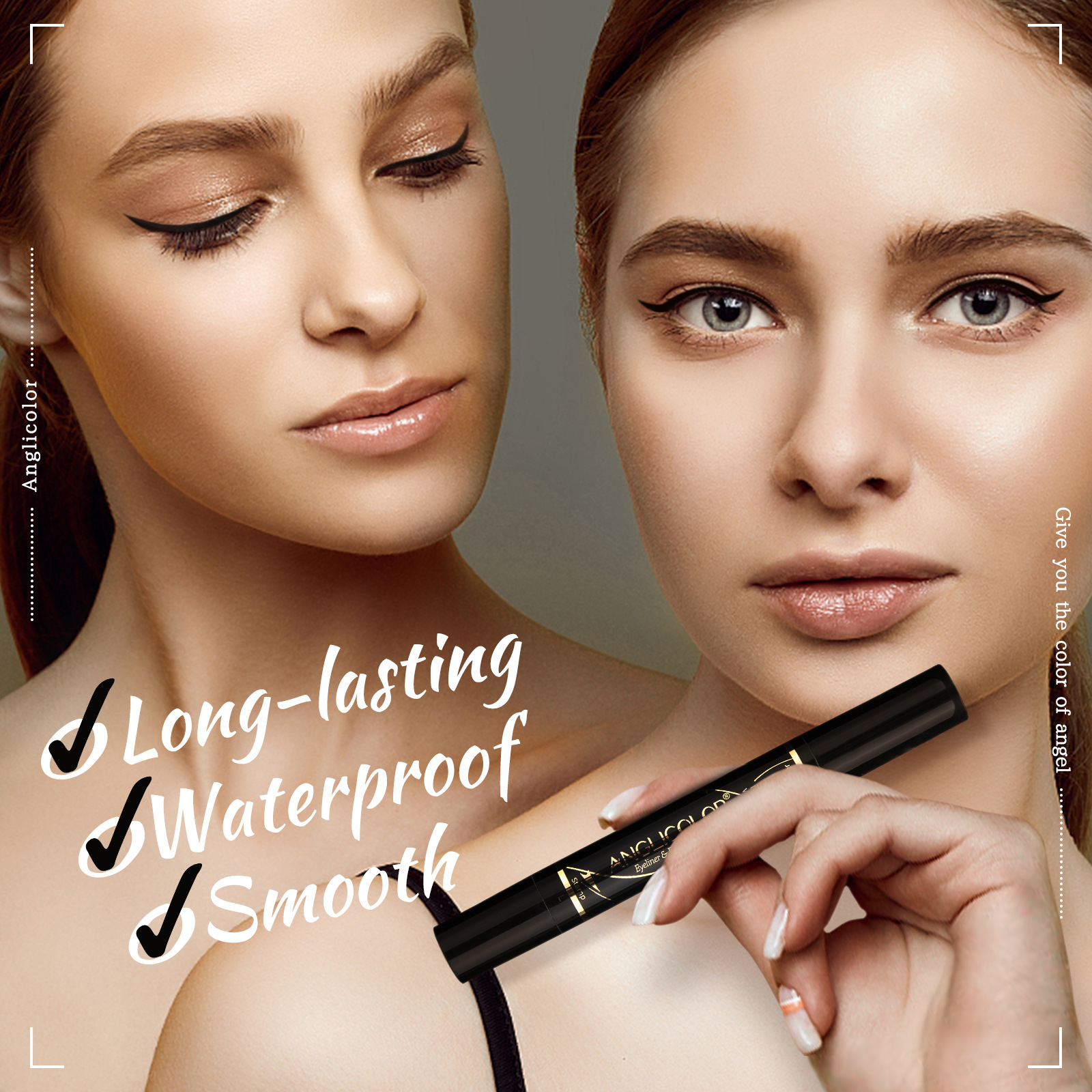 Makeup Double-headed Seal Eyeliner Waterproof And Sweat-proof