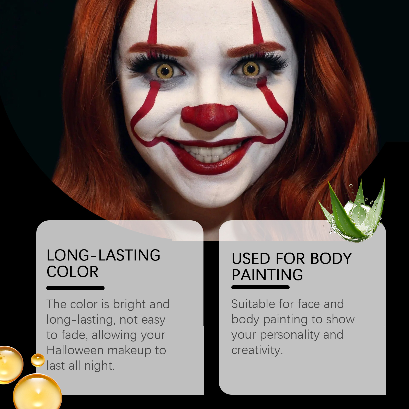 8-color Halloween Neon Liquid Eyeliner Moisturizing