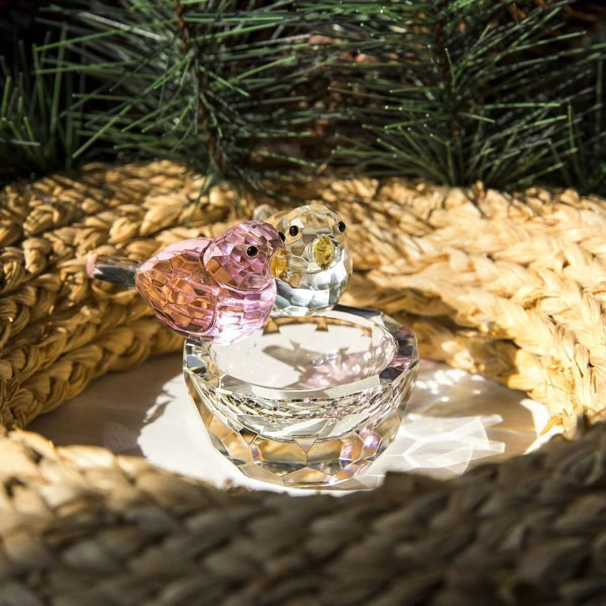 Crystal Bird's Nest Animal Decoration Crafts Living Room
