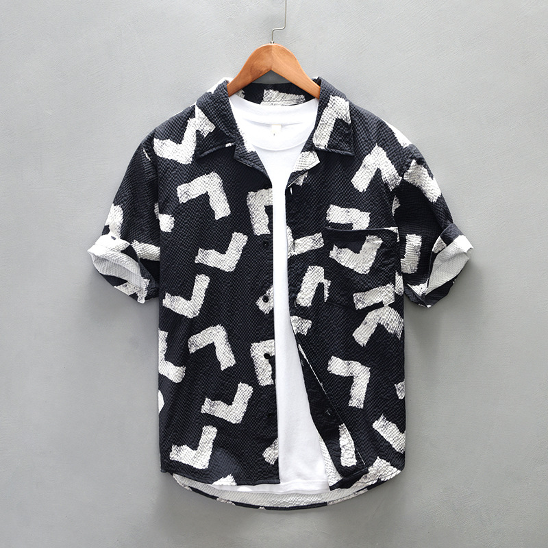 Men's Summer Short Sleeve Casual Shirt