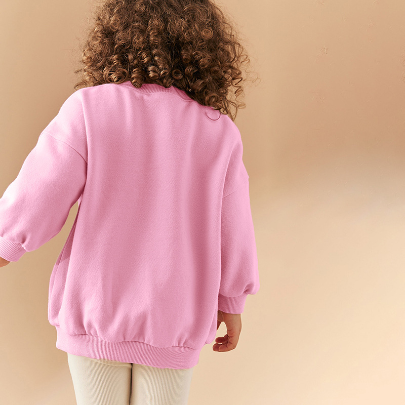 Long Sleeve Girls' Suit Cute Heart-shaped European And American Two-piece Suit