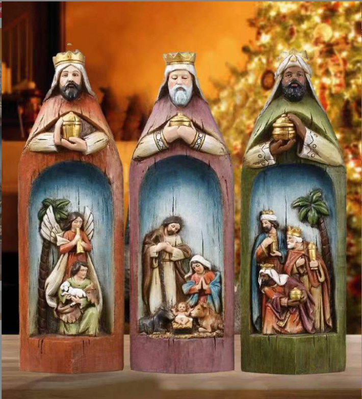 European-style Religious Horse Trough Resin Crafts