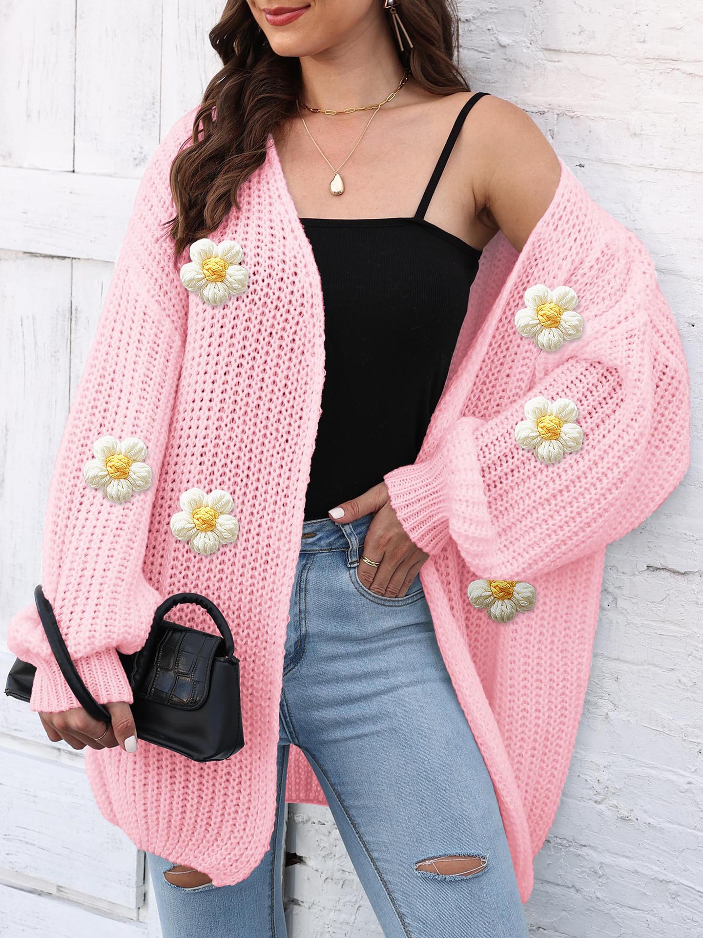Women's Thick Coat Thick Needle Woven Sweater